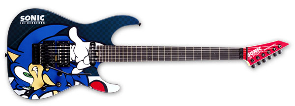 ESPから生誕25周年を迎えたソニック・ザ・ヘッジホッグのギター